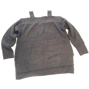 Soho New York + Co Cold Shoulder Balck Knit Sweater NWT MSRP$49.95